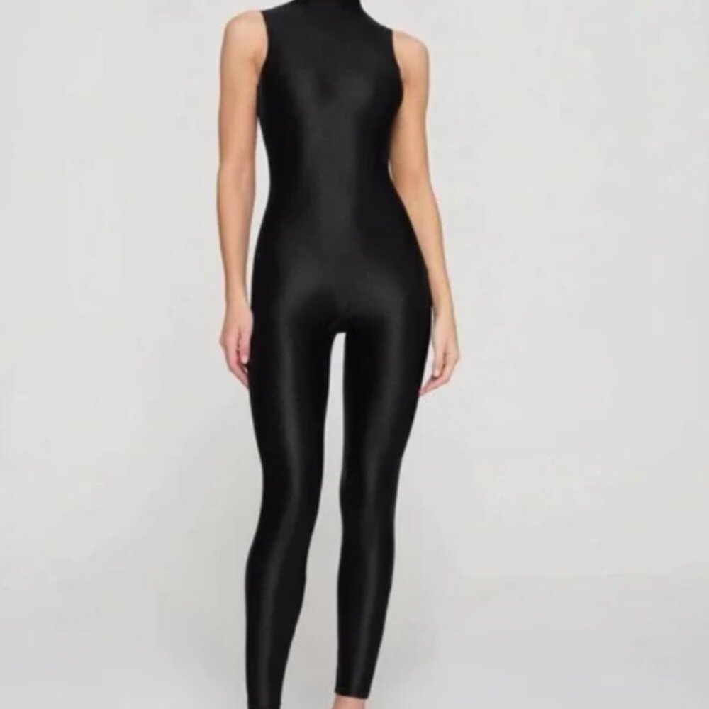 SKIMS Mockneck Sleeveless Catsuit - Onyx NWT